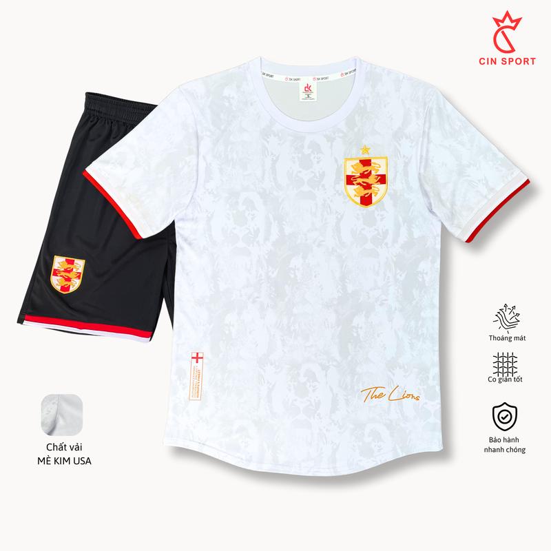  TOP BỘ QUẦN ÁO BÓNG ĐÁ ĐỘI TUYỂN ANH TRẮNG THE LION PHIÊN BẢN ĐẶC BIỆT EURO CHẤT VẢI MÈ USA CAO CẤP. TRANG PHỤC ÁO ĐÁ BANH CIN SPORT Thun Nam 