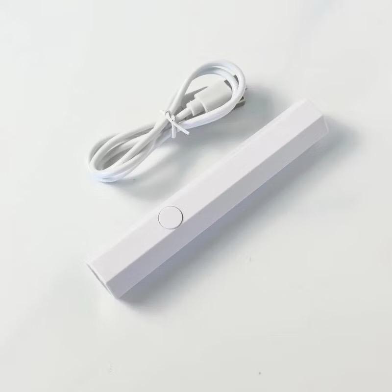 ￼Đèn hơ móng Mini 1 ngón tích điện , Máy hơ gel nail 1 bóng dây USB 2