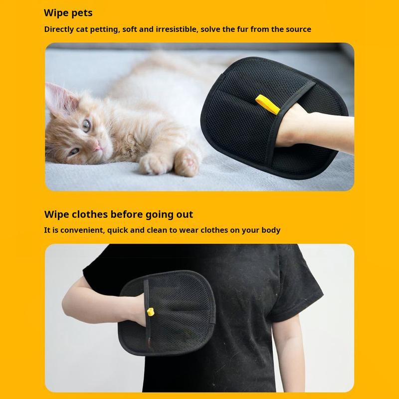 1/2/3Pcs Double Sided Pet Grooming Glove Reusable Cat Hair Remover Dog Massage Mitt Brush for Shedding Bathing Grooming 7