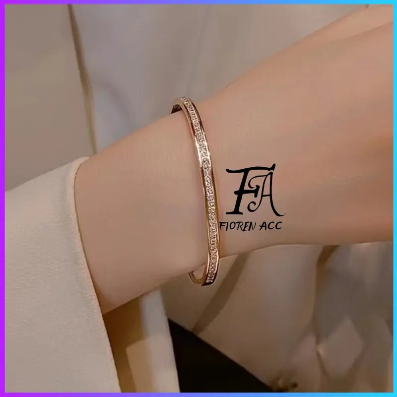 FA Gelang Bangle Klasik Gelang Wanita Titanium YMC-S030 0