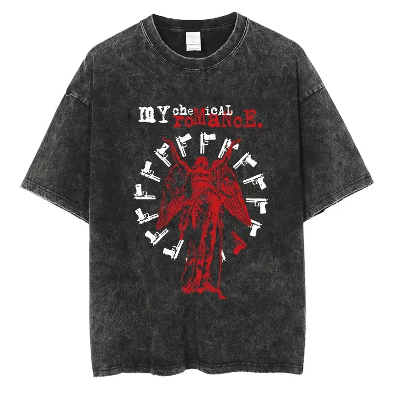 2024 NEW black Unisex scene Hip Hop Gothic T-Shirt Streetwear T Shirt