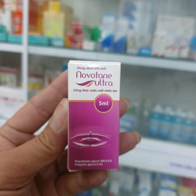 Novotane Ultra 5ml, nước mắt nhân tạo cấp ẩm, giảm kích ứng dùng cho người đeo lens, kính áp tròng. 4