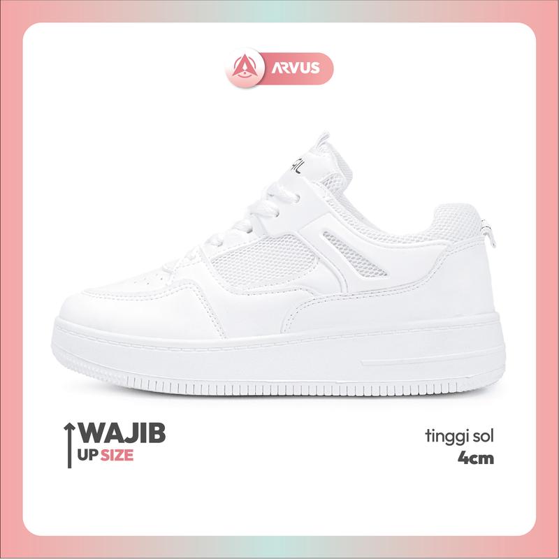 Arvus Maude Sepatu Sporty  Wanita Fashion Sneakers Tali Casual Shoes 1