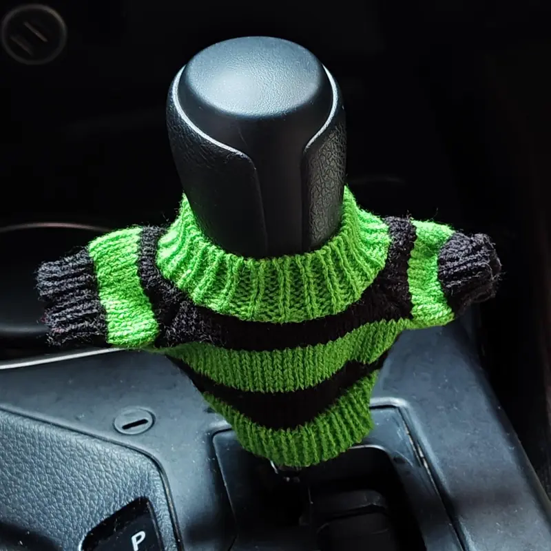 Car Gear Shift Knob Cover, Hand Brake Decorative Button Cover, Universal Winter Warm Shift Knob Cover 3