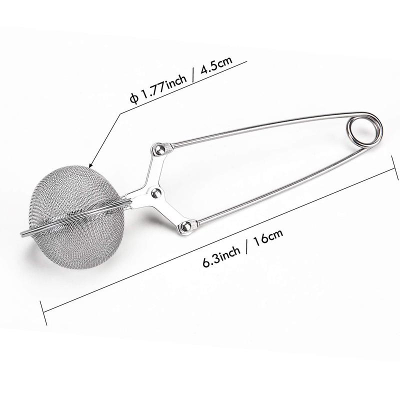 Product Introduction of Stainless Steel Tea Infuser with Handle, 3 Counts Tea Strainer, Tea Infuser Tool for Loose Leaf Tea, Tea Making Tool for Home Office Use 1