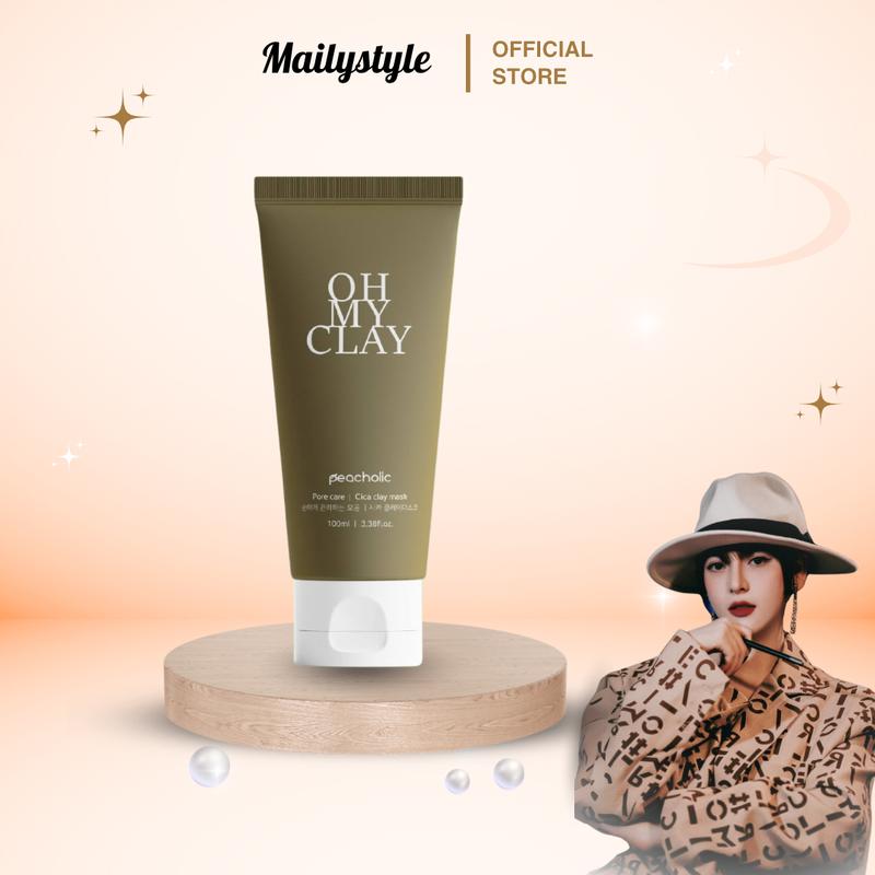 Q10_ DATE 11/2025 Mặt Nạ Đất Sét Peacholic Từ Rau Má Và Diếp Cá 100g