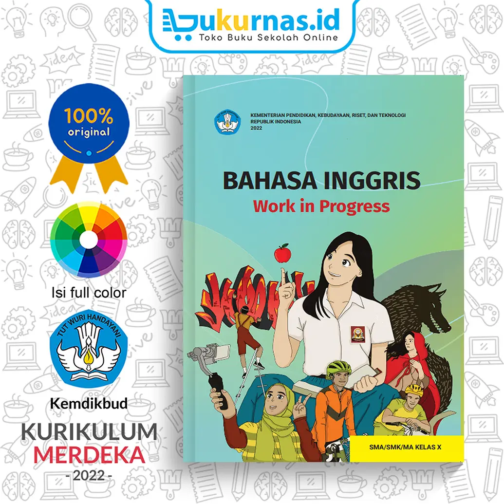 Buku Bahasa Inggris Work in Progress SMA/SMK Kelas 10 K-Merdeka