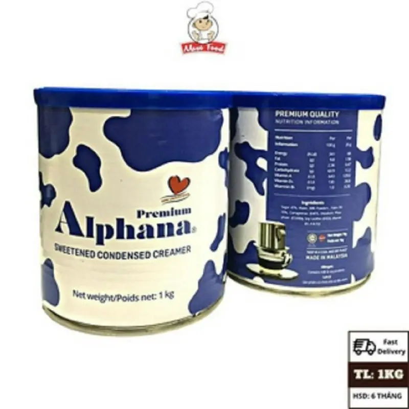 Sữa đặc Premium Alphana lon 1 kg 0