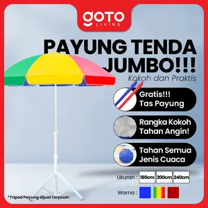 Goto [COD] Sunflow Payung Tenda Jualan Pantai Cafe Outdoor Besar Jumbo