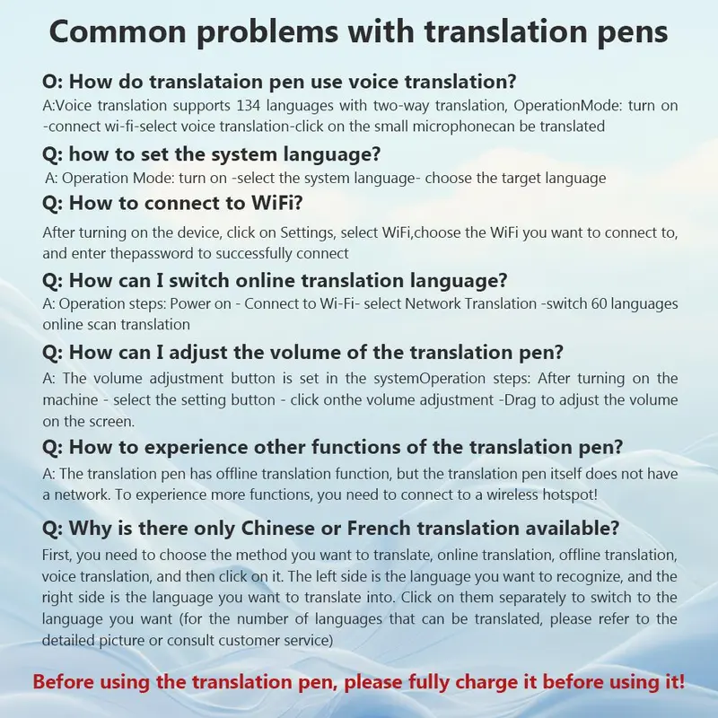 Intelligent Translation Pen, 1 Count Portable Multilingual Translation Pen, Offline Scanning Translation Pen, Voice Conversation Translation Pen, Photo Translation Pen 6