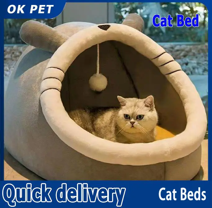 Cat Bed Dog Bed Pet Bed Foldable Removable Washable Sleeping Bed for Cat Dog House Four Seasons