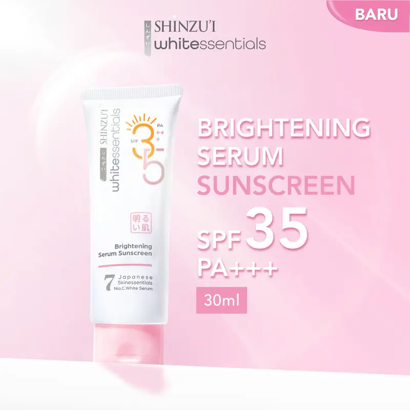 Shinzui Whitessentials Brightening Serum Sunscreen SPF 35 PA +++ 30 ml Skincare Facial Wajah 1