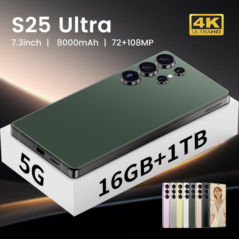 (Discount Ending Soon) 2025 New Hot-Selling S25 Ultra Phone with Built-in Pen Android 14 Popular 5G Smartphone 2