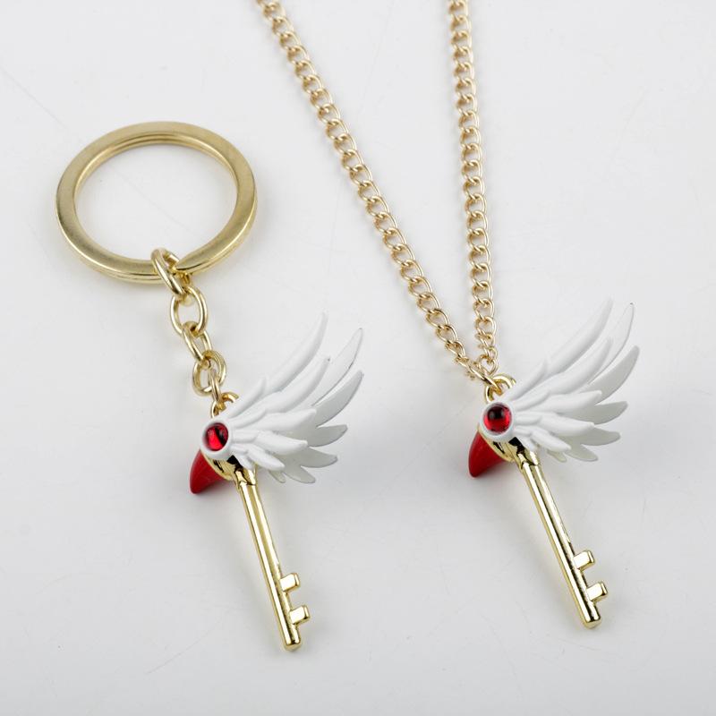 Product Introduction of Vòng Cổ Card Captor Sakura, Thiết Kế Cô Gái Thẻ Ma Thuật, Gậy Chiến Đấu Sakura Bird, Mặt Dây Chuyền Đồ Trang Trí Móc Chìa Khóa, Chủ Đề Thẻ, Chủ Thẻ Sakura 3