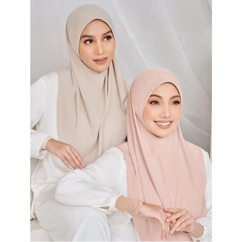 1Pc Solid Color Muslim Islamic Hijab Scarf Hijab Headscarfs For Women Long Scarves Head Wrap Shawl 1