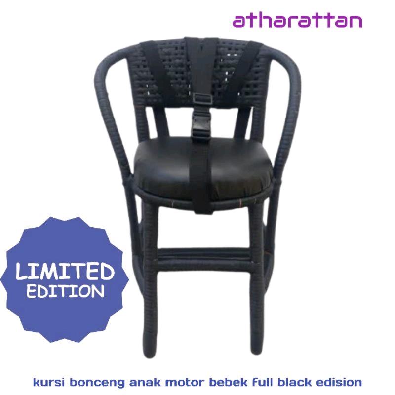 kursi boncengan anak di sepeda motor gigian full black edition kereta motor sepeda 0