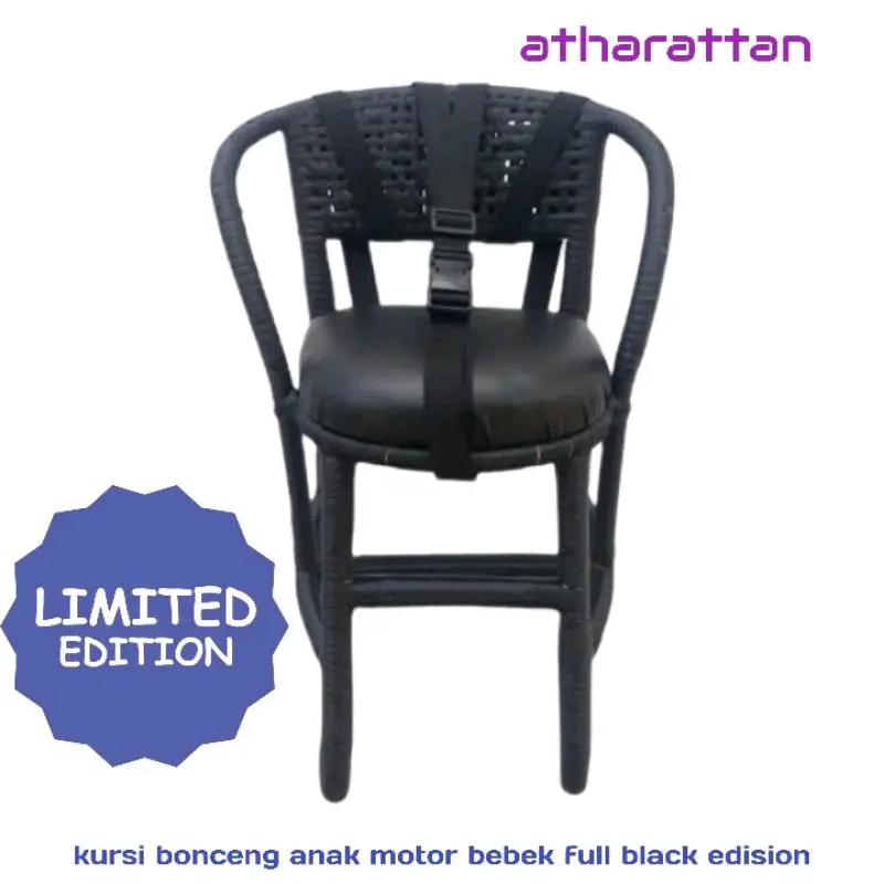 kursi boncengan anak di sepeda motor gigian full black edition kereta motor sepeda 0
