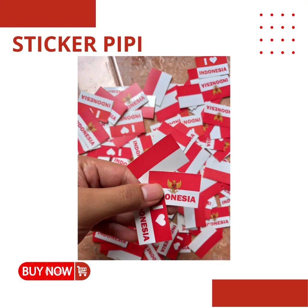 Sticker Pipi Bendera Negara Piala Dunia Sepak Bola | Tempelan Pipi Bendera PIALA DUNIA 2022 isi 100