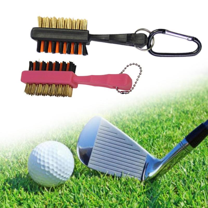 Golf Club Brush Professional Double Sided Portable Multipurpose Cleaner Brush for Father's Day Enthusiast Men Outdoor Training 2