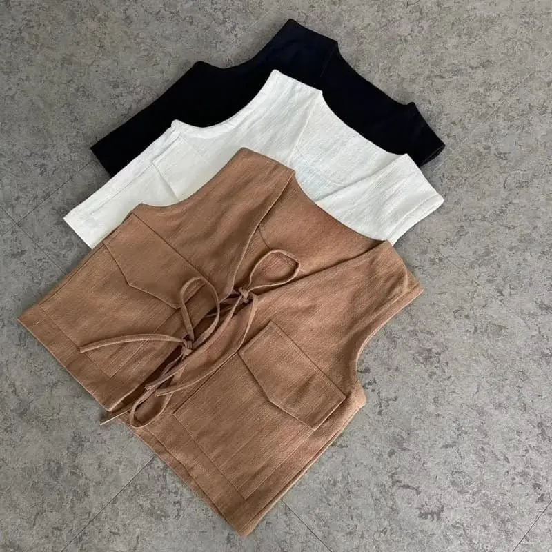 Vallina Gino Vest Wanita Polos Basic