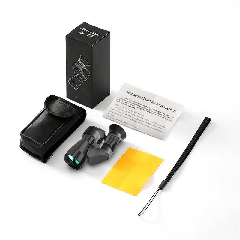 Product Introduction of Portable HD Mini Pocket Monocular Telescope High Magnification Zoom Outdoor Fishing Telescope for Hunting Camping Mountaineering 37