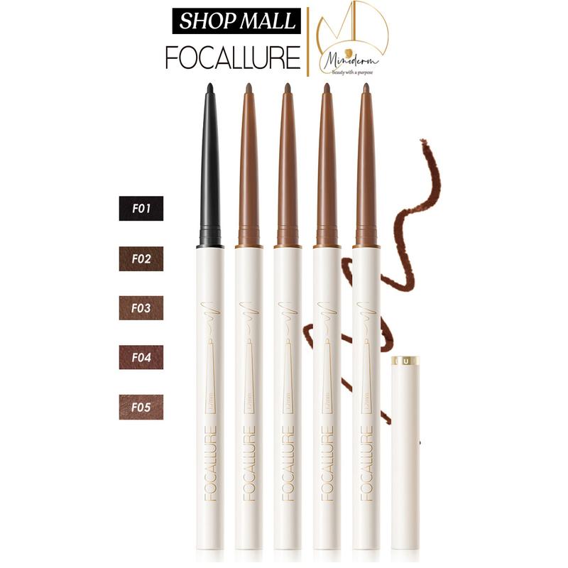 Bút chì kẻ mắt FOCALLURE siêu mảnh 1.7mm mềm mịn lâu trôi, chống nước 1g FA-243