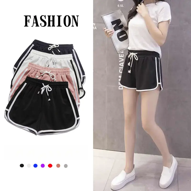 Sports Shorts Women's Summer Wear Mid Waist Casual Loose Quick-Drying Shorts Slim Wide Leg Shorts Yoga Shorts