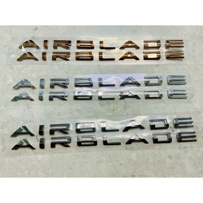 Bộ Tem dán xe logo chữ nổi ốp sườn xi cứng xe Honda  AB Air Blade đời 2020 - 2023 hàng loại Đep ( Gía cặp ) Nhãn Dán 2