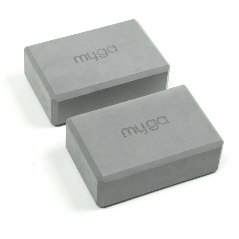 Myga Yoga Blocks - Pair of High Density Foam Bricks for Yoga, Pilates and Fitness to Support and Deepen Poses - Non Slip and Lightweight for Home, Gym & Studio - Choice of Colour 4