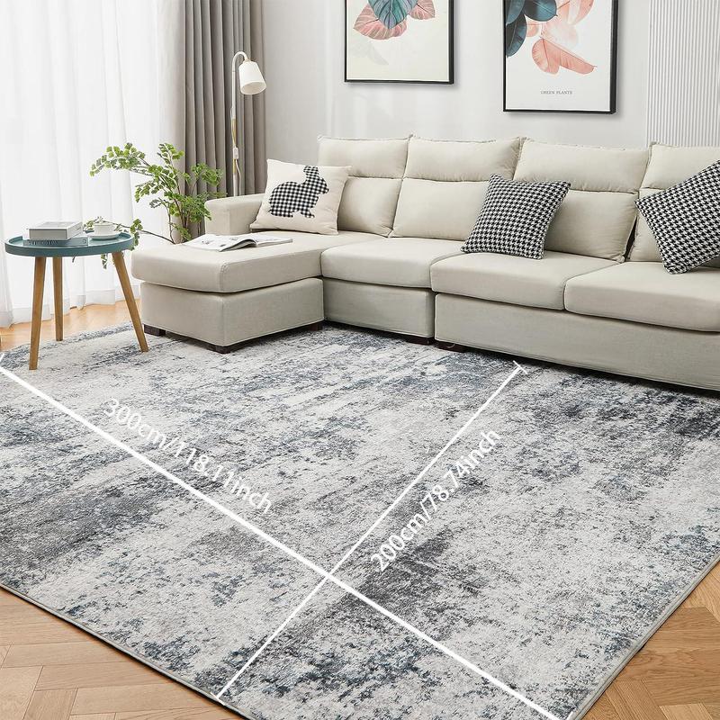 Modern Non-slip Soft Carpet, Rectangle Home Decorative Mat, Anti-slip Floor Mat for Living Room Bedroom Home Decor, Large Living Room Rugs 2