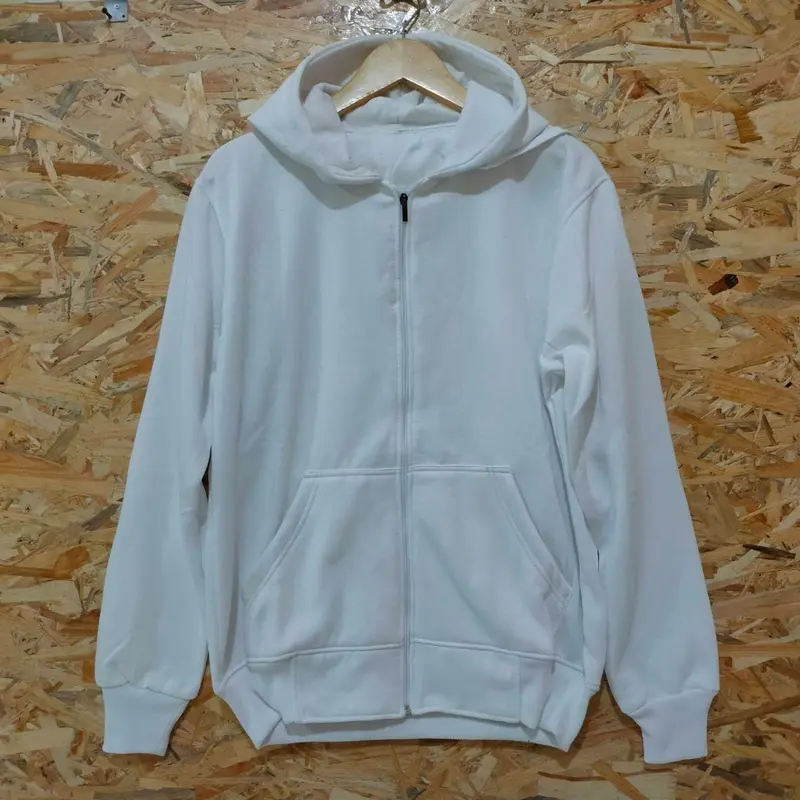 jaket polos zipper pria wanita fleece tebal M L XL XXL XXXL BIG SIZE JUMBO 6
