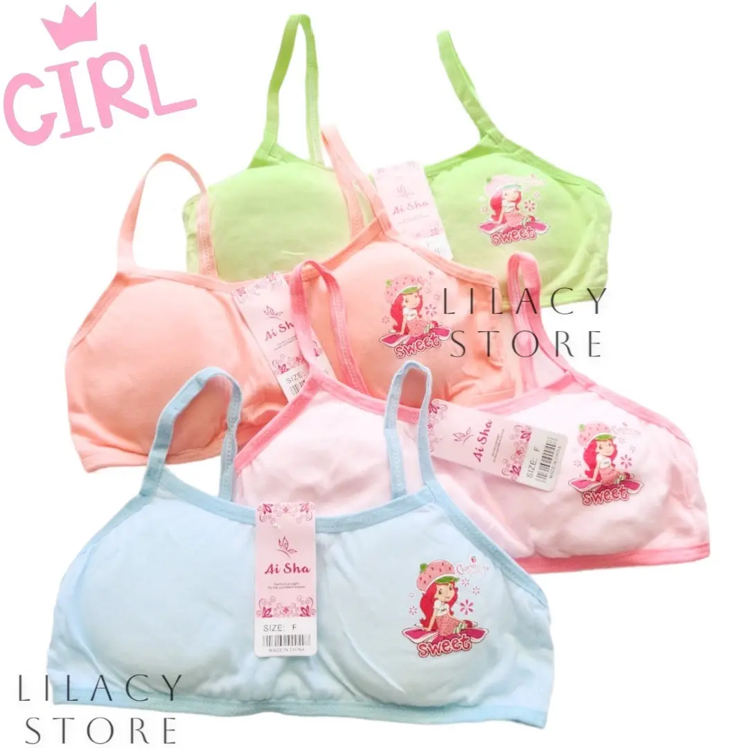 LS - Bra Remaja Busa Tipis Tanpa Kawat Aisha 2023 / Miniset Remaja Busa