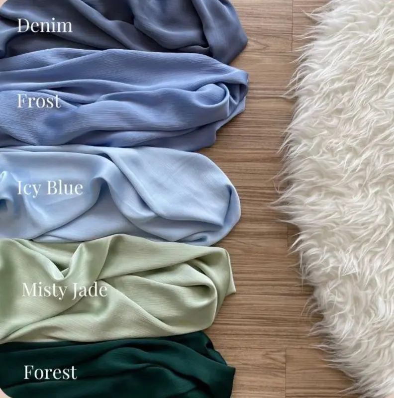 Hijab pasmina silk credenza premium jilbab malaysia fashion wanita muslimah ootd viral motif polos promo diskon cod 4
