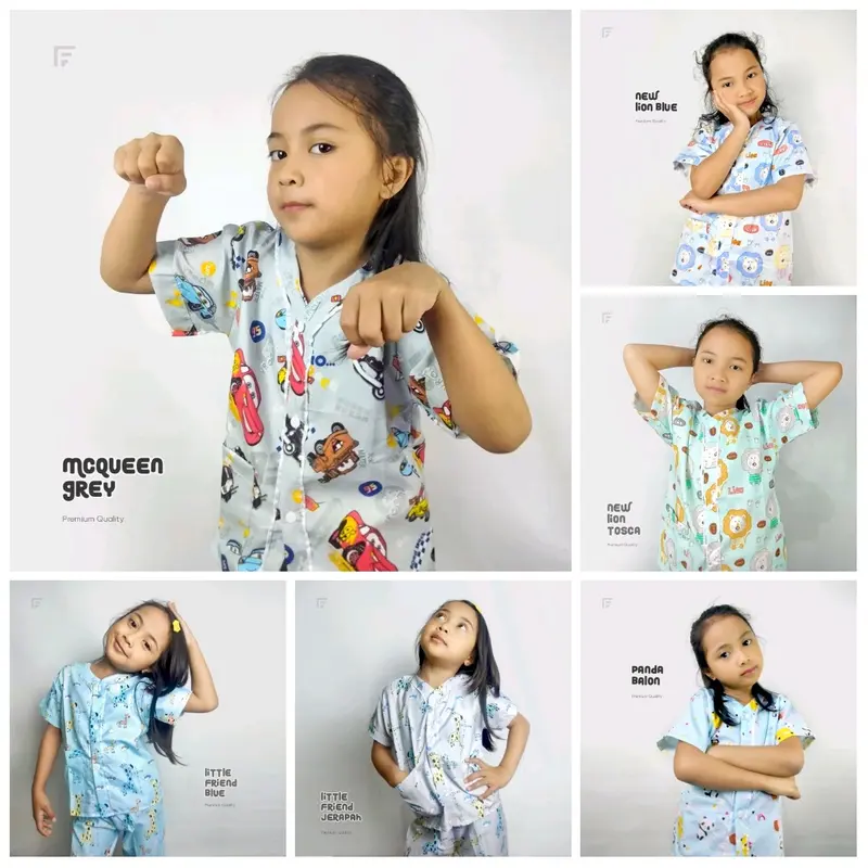 PIYAMA ANAK JUNIOR USIA 6-12 TAHUN 55 RIBU DAPAT 2 SET MOTIF COWOK Baju tidur Pakaian 2