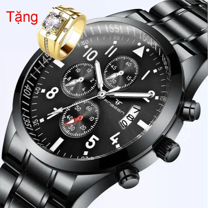Đồng hồ thời trang AF50 - Thời trang, sang trọng Baỏ hành 12 tháng + tặng 01 nhẫn - Watch Nam Đeo Tay Voi hanboro 0