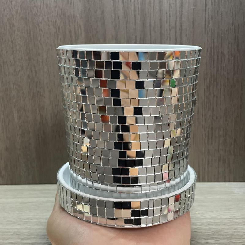 Glitter Decorative Plant Pot, Disco Flower Pot, Decorative Plant Pot for Home Garden Decoration 7