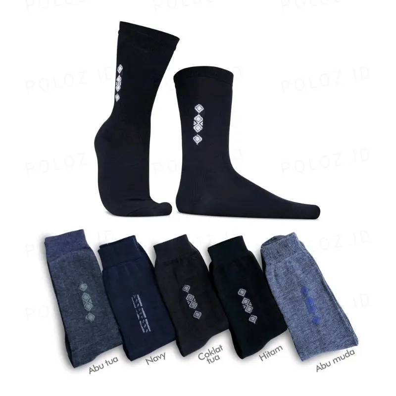 Kaos Kaki Pria panjang(KANTORAN)/ Formal / Kaos kaki kerja / Kantor / Kaos kaki Nyaman Panjang Navy Tebal
