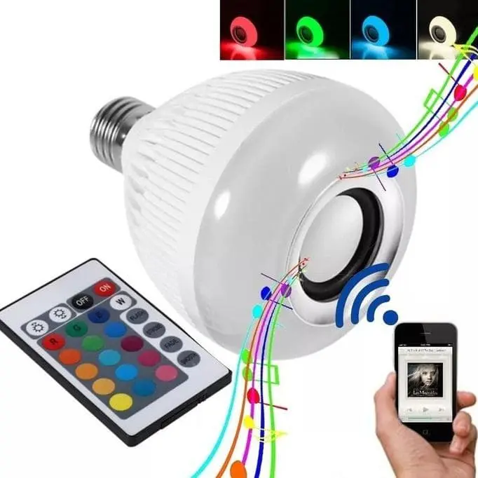 SPEAKER LAMPU BOHLAM WJ-L2 SPEAKER BLUETOOTH LED