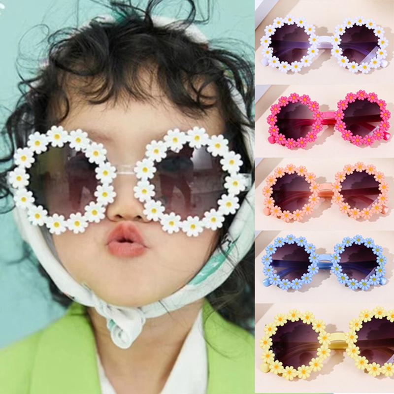 Product Introduction of Child Girls Sunglasses, Cute Sweet Flowers Summer Outdoor Travel Casual Kids Glasses 25