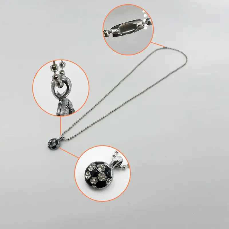 Pet & Owner Same Necklace, 2 Counts/set Fashionable Full Diamonds Sports Necklace, Adjustable Length Pet Neck Accessories, Small and Medium Dogs and Cats, Pet Daily Wear Necklace 5