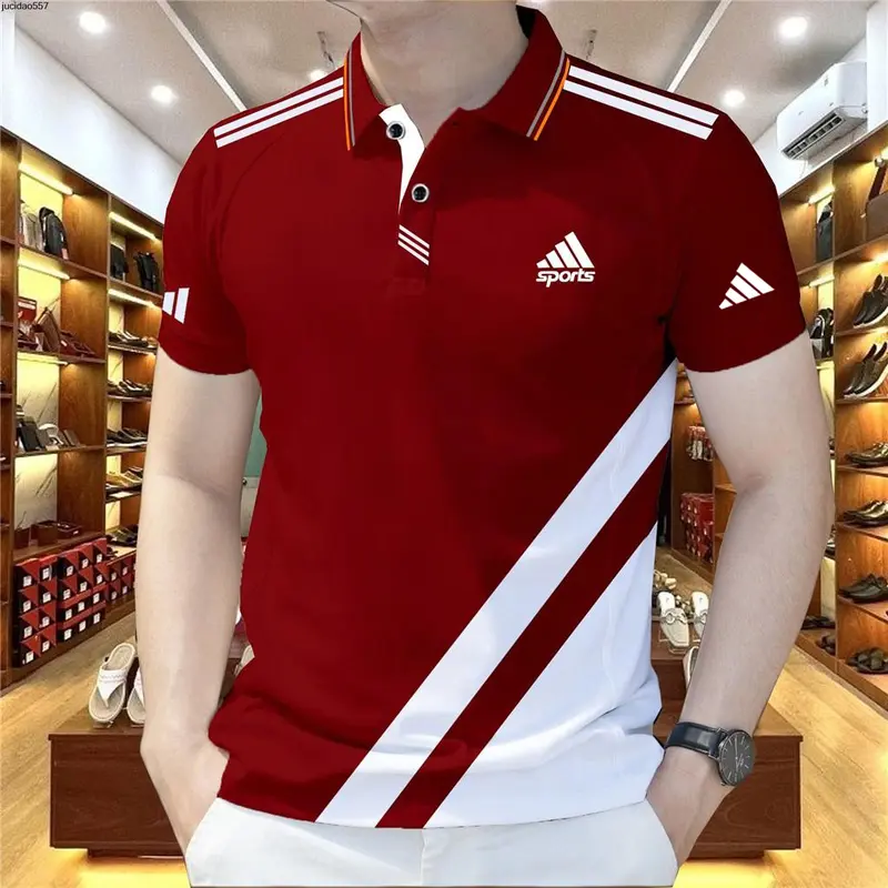 Áo Polo Nam, Dáng Ôm, Phong Cách Drift, Unisex, Thời Trang Thể Thao Hàn Quốc, Nhiều Màu Sắc, Bộ Sưu Tập Áo Cánh, Mới Nhất Năm 2025 0