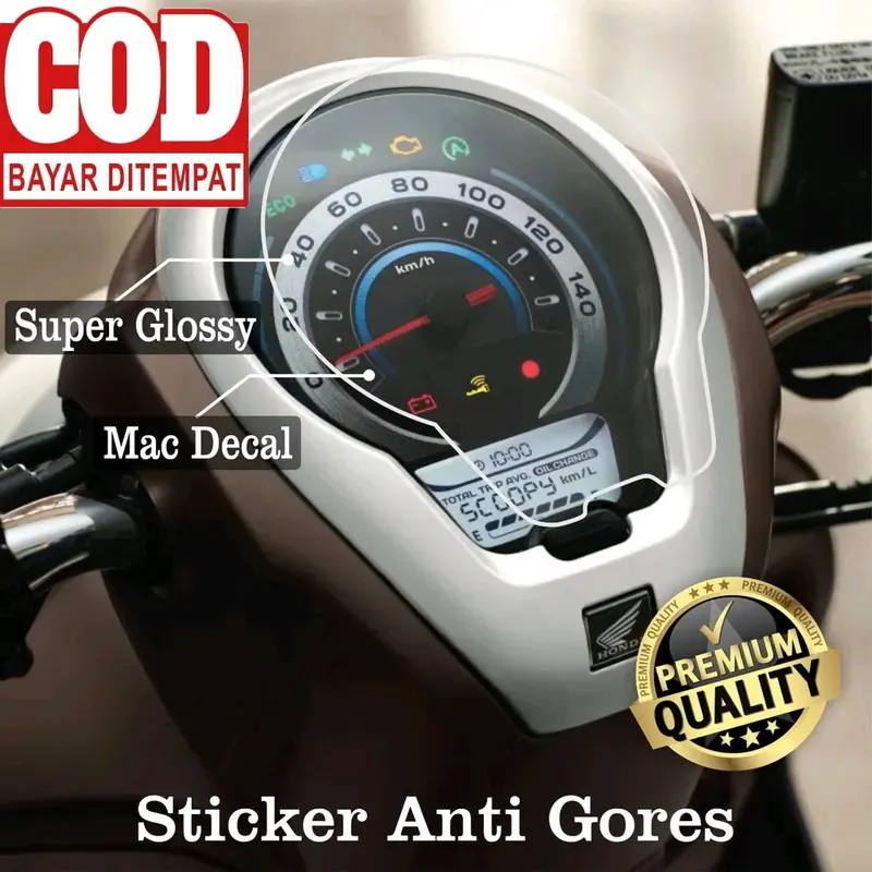 Sticker Anti Gores Scoopy Stiker Speedometer Scoopy Terbaru 2021-2023 Car 0
