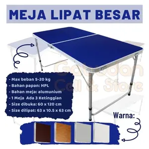 MEJA LIPAT KOPER SERBAGUNA MEJA DAGANG MEJA JUALAN MEJA PORTABLE MEJA SERBAGUNA