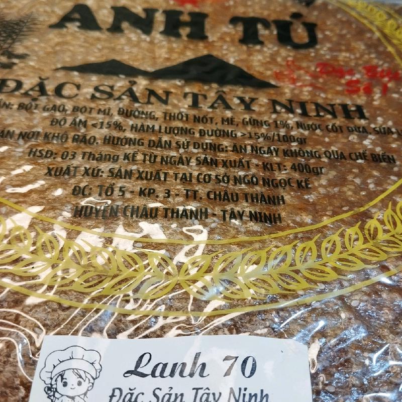 combo 3 bọc Bánh tráng dẻo gừng đường thốt sữa nước cốt dừa  400g+400g+400g thơm ngọt dẻo béo Chính Hiệu đặc sản Tây Ninh (3 bọc)