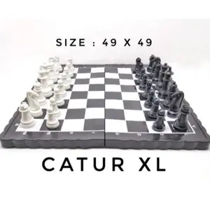 Papan Catur Lipat Plastik / Folding Chess Board - EXTRA LARGE Permainan Games
