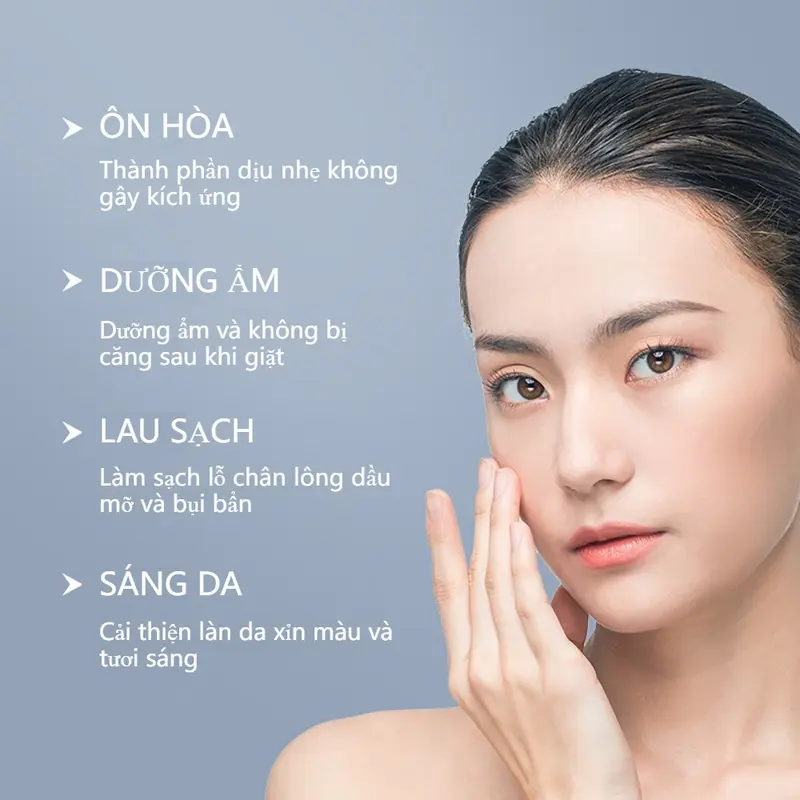 Sữa Rữa Mặt Cấp Ẩm Trắng Lấy Sạch Bụi Bẩn Giúp Da Trắng Trẻ Hóa, Kiểm Soát Dầu A299 3