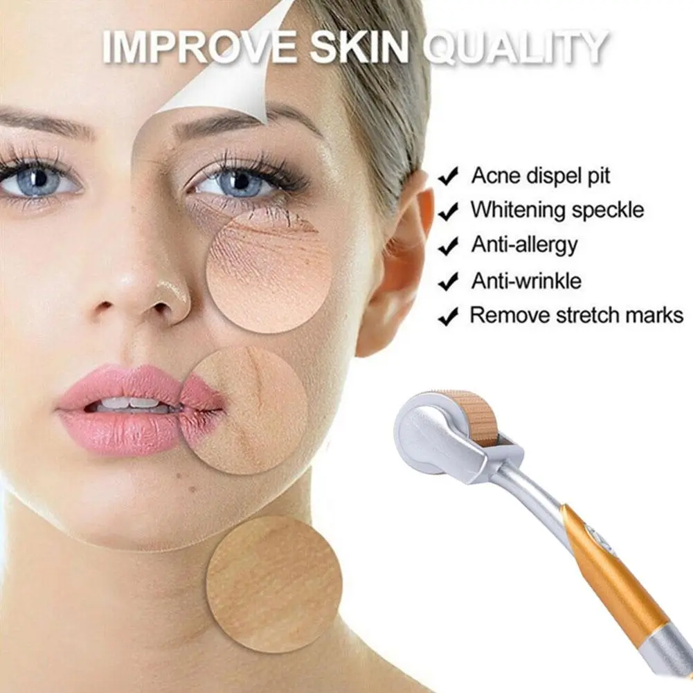 Face Derma Roller Microneedle Roller Acne Wrinkle Removal Beauty Tool X1N7
