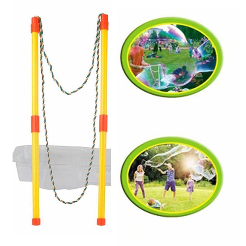 Product Introduction of Outdoor 1Set Double Pole Bubble Rope Color Giant Bubble Circle Garden Toy Big Bubble Stick Outdoor Fun for Kids Bubble Tool 37
