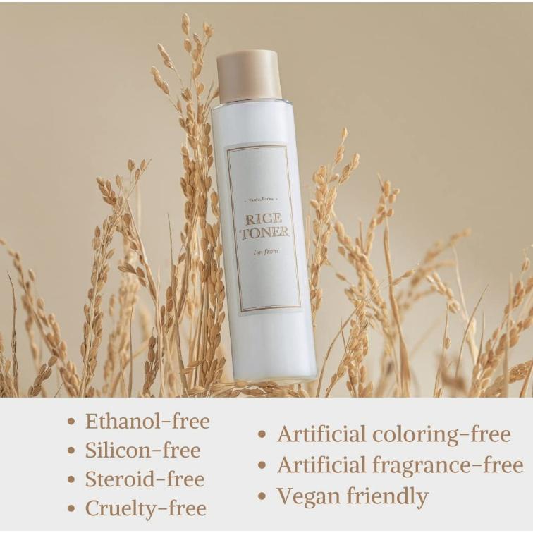 Product Introduction of I'm From Rice Toner / Essence 150ml  77.78% Rice (Goami) Extract Made in Korea Skincare Brightening Moisture Vegan Skin Repair Comfort toner  pad 37