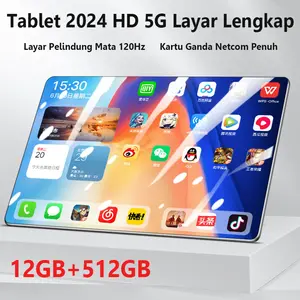 5G Tablet 2024 New iPad Pro HD Pelindung Mata Layar Penuh Dapat mencolokkan lukisan permainan kartu, lukisan, dua -in -satu jaringan pembelajaran siswa mesin pembelajaran khusus Wifi